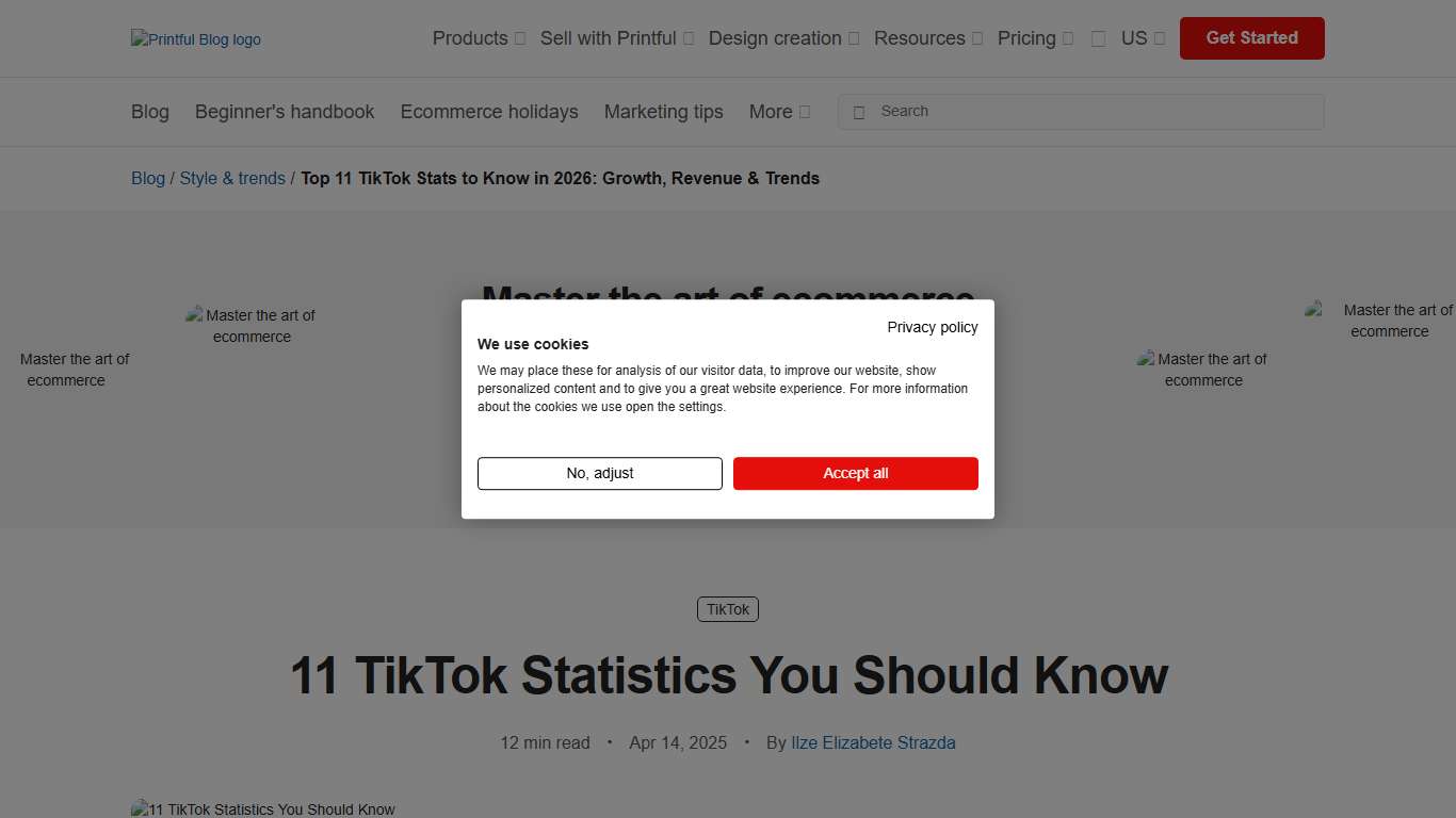 Top 11 TikTok Stats to Know in 2026: Growth, Revenue & Trends Printful